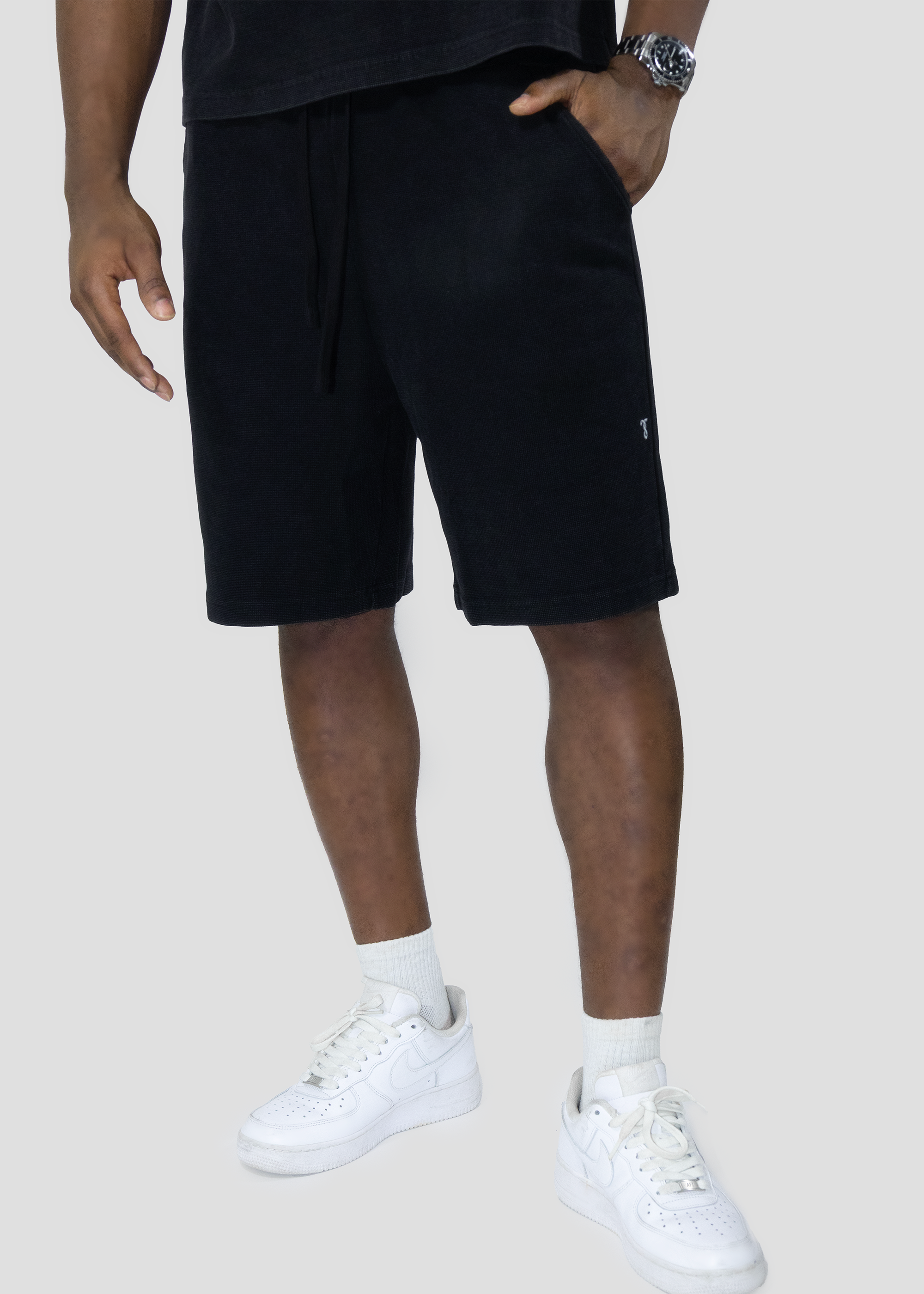 Stone Grid 001 Shorts