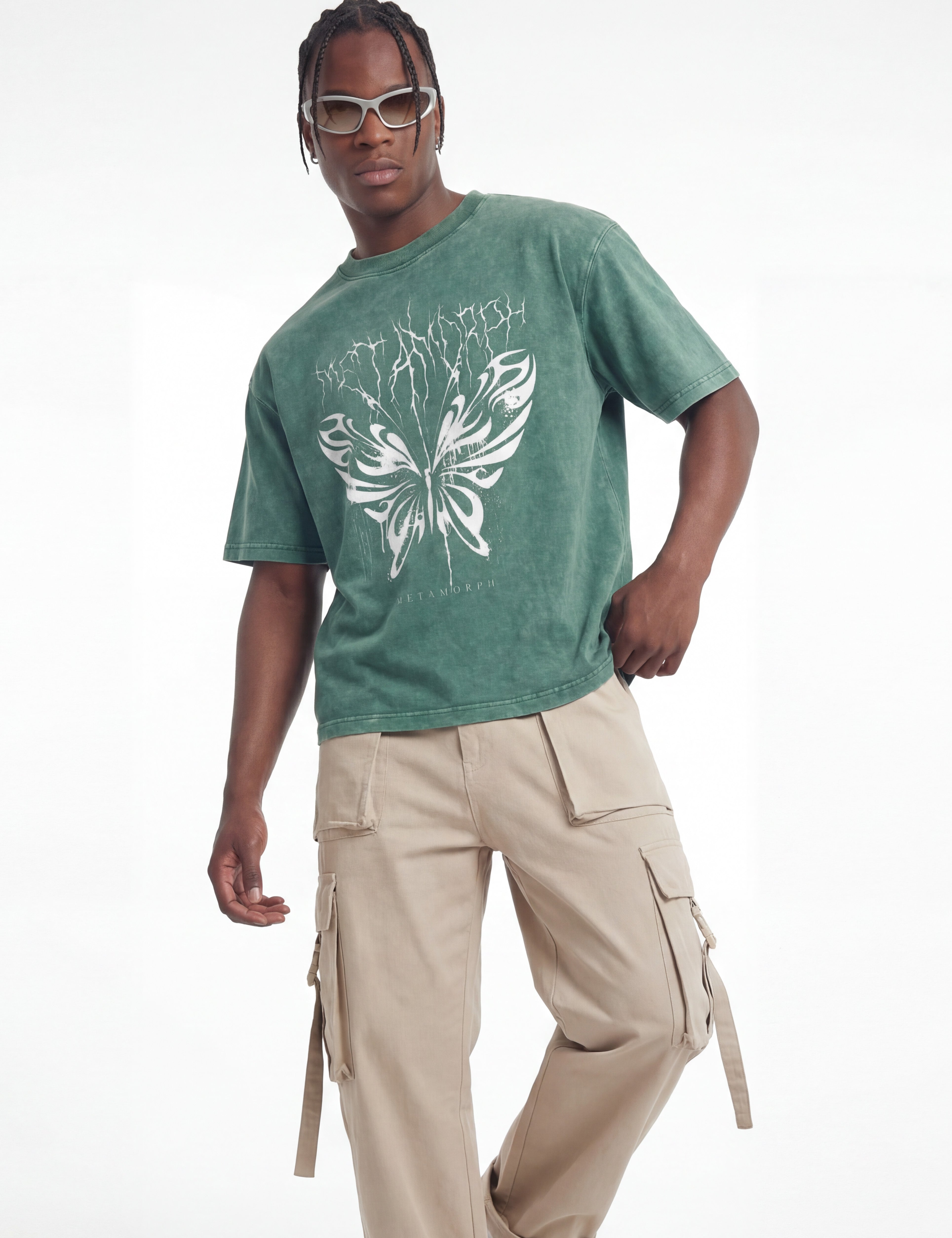 Butterfly Boxy Fit Tee - TOPARADI