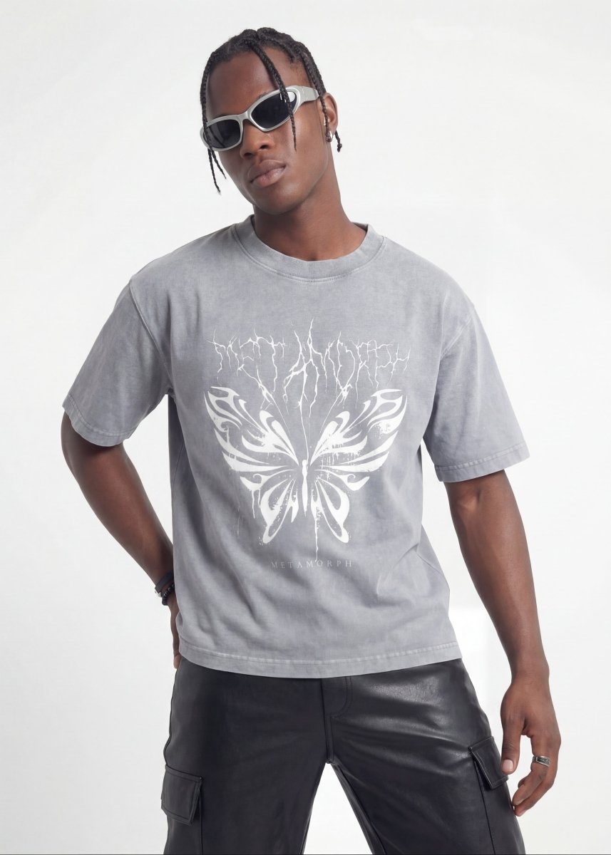 Butterfly Boxy Fit Tee - TOPARADI
