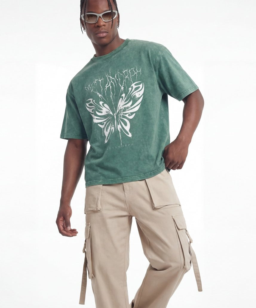 Butterfly Boxy Fit Tee - TOPARADI