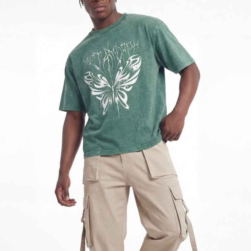Butterfly Boxy Fit Tee - TOPARADI