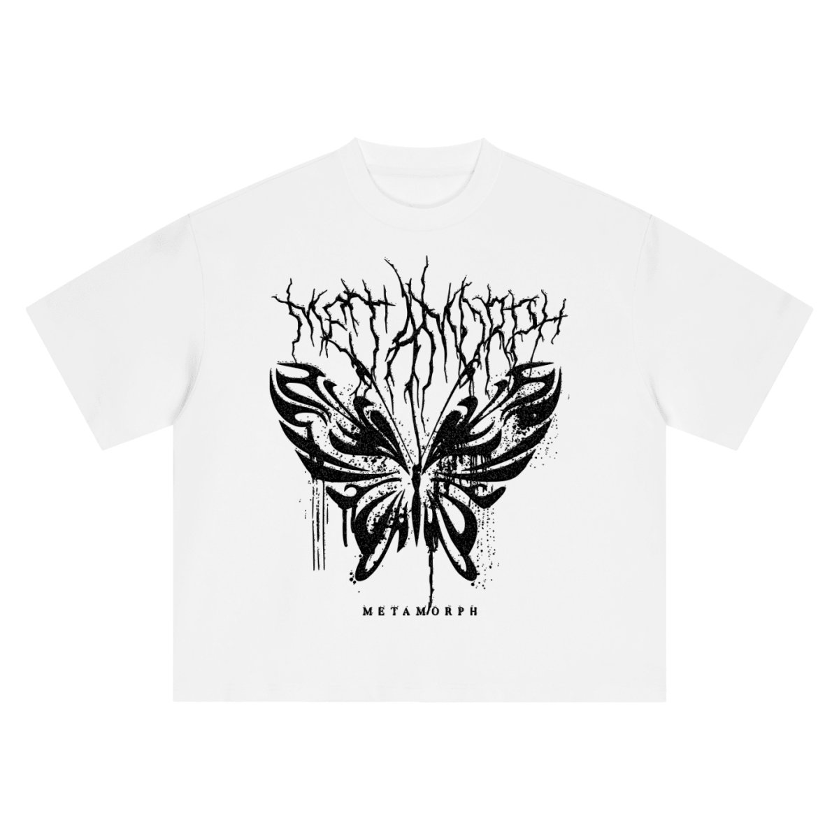 Butterfly Boxy Oversized Tee - TOPARADI