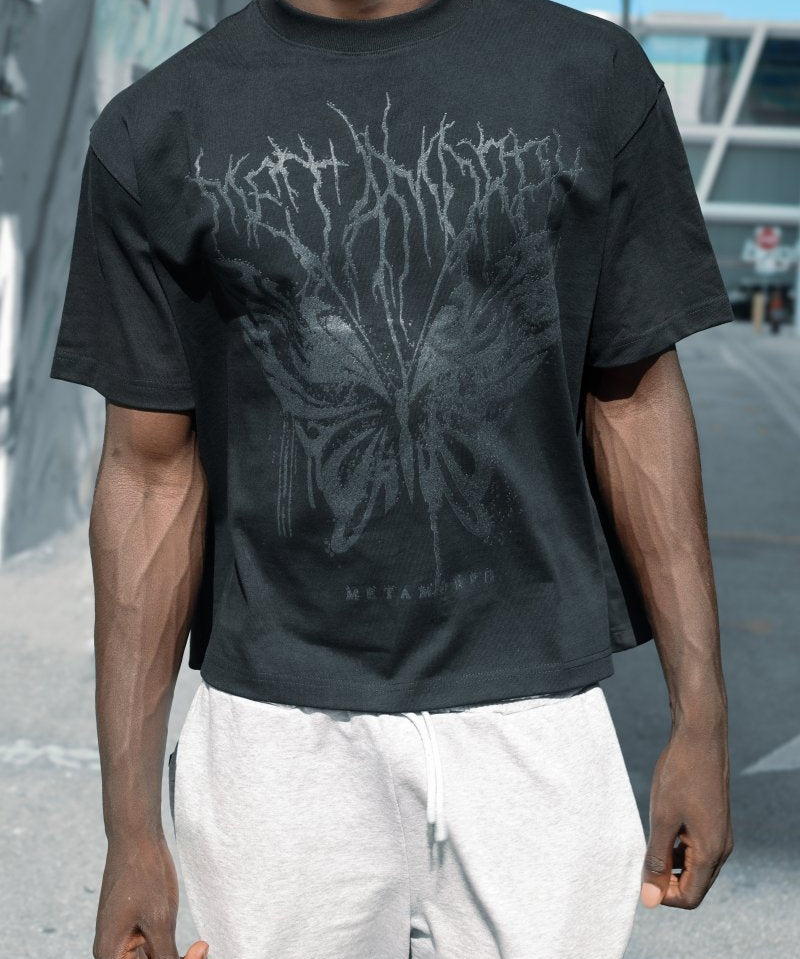 Butterfly Boxy Oversized Tee - TOPARADI