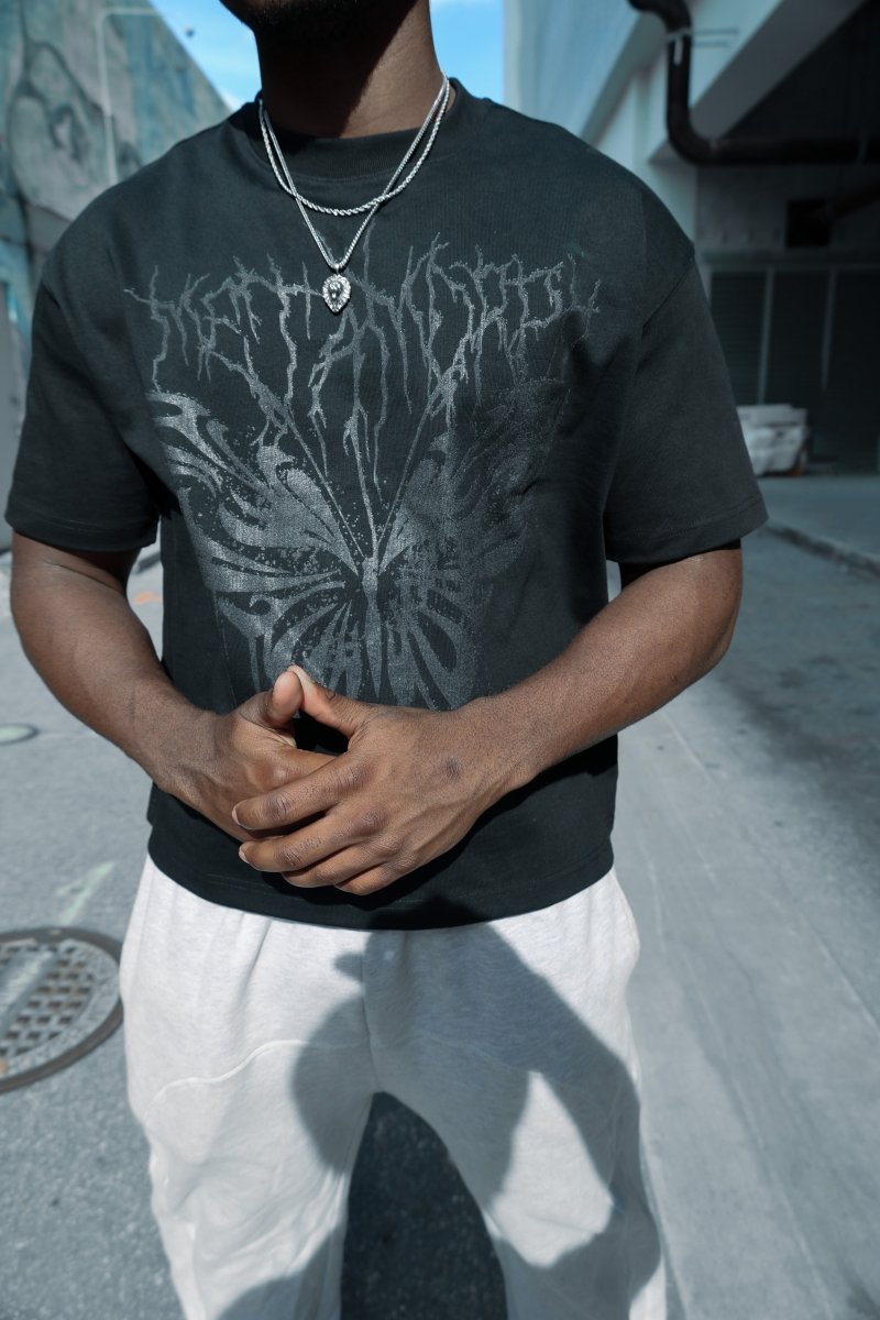 Butterfly Boxy Oversized Tee - TOPARADI