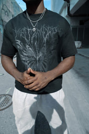 Butterfly Boxy Oversized Tee - TOPARADI