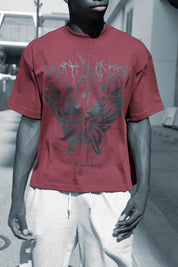 Butterfly Boxy Oversized Tee - TOPARADI