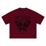 Butterfly Boxy Oversized Tee - TOPARADI