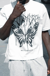 Butterfly Boxy Oversized Tee - TOPARADI