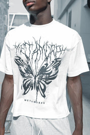 Butterfly Boxy Oversized Tee - TOPARADI