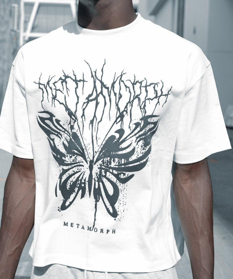 Butterfly Boxy Oversized Tee - TOPARADI