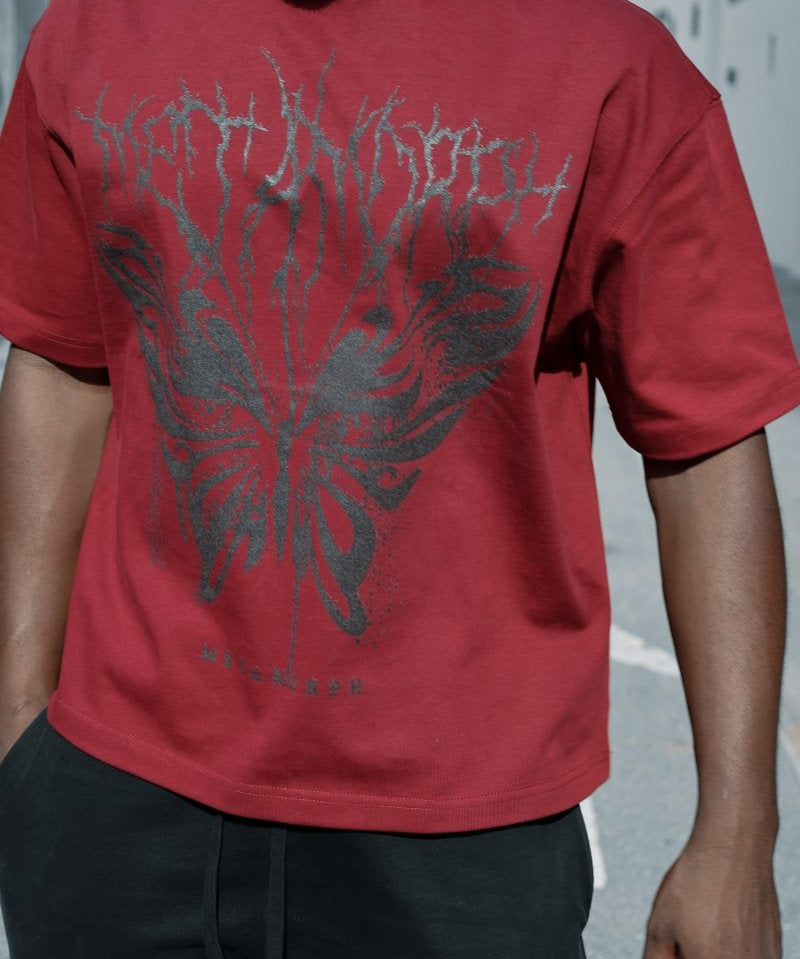 Butterfly Boxy Oversized Tee - TOPARADI