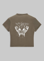 Butterfly Slim Fit Tee - TOPARADI