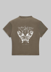 Butterfly Slim Fit Tee - TOPARADI
