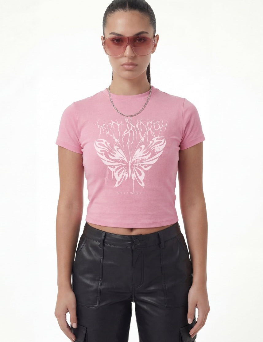 Butterfly Slim Fit Tee - TOPARADI