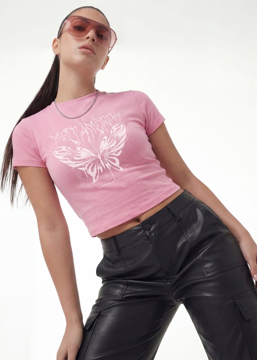 Butterfly Slim Fit Tee - TOPARADI