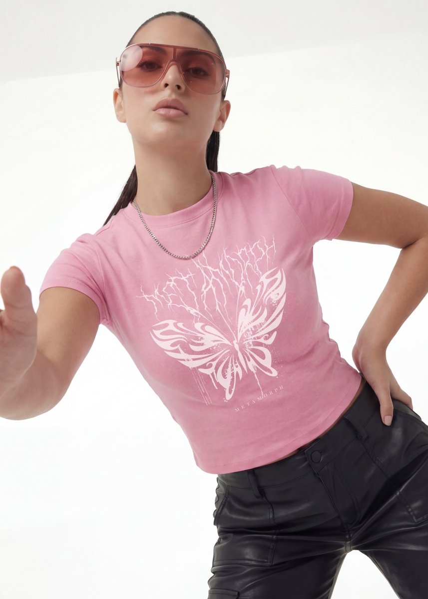 Butterfly Slim Fit Tee - TOPARADI