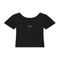Black / S Essential Cotton Bodycon Crop Top