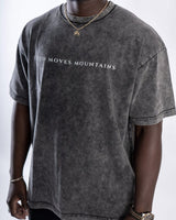 Faith Moves Mountains | Acid Wash Oversized T-Shirt