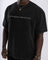 Black / S Faith Moves Mountains | Acid Wash Oversized T-Shirt