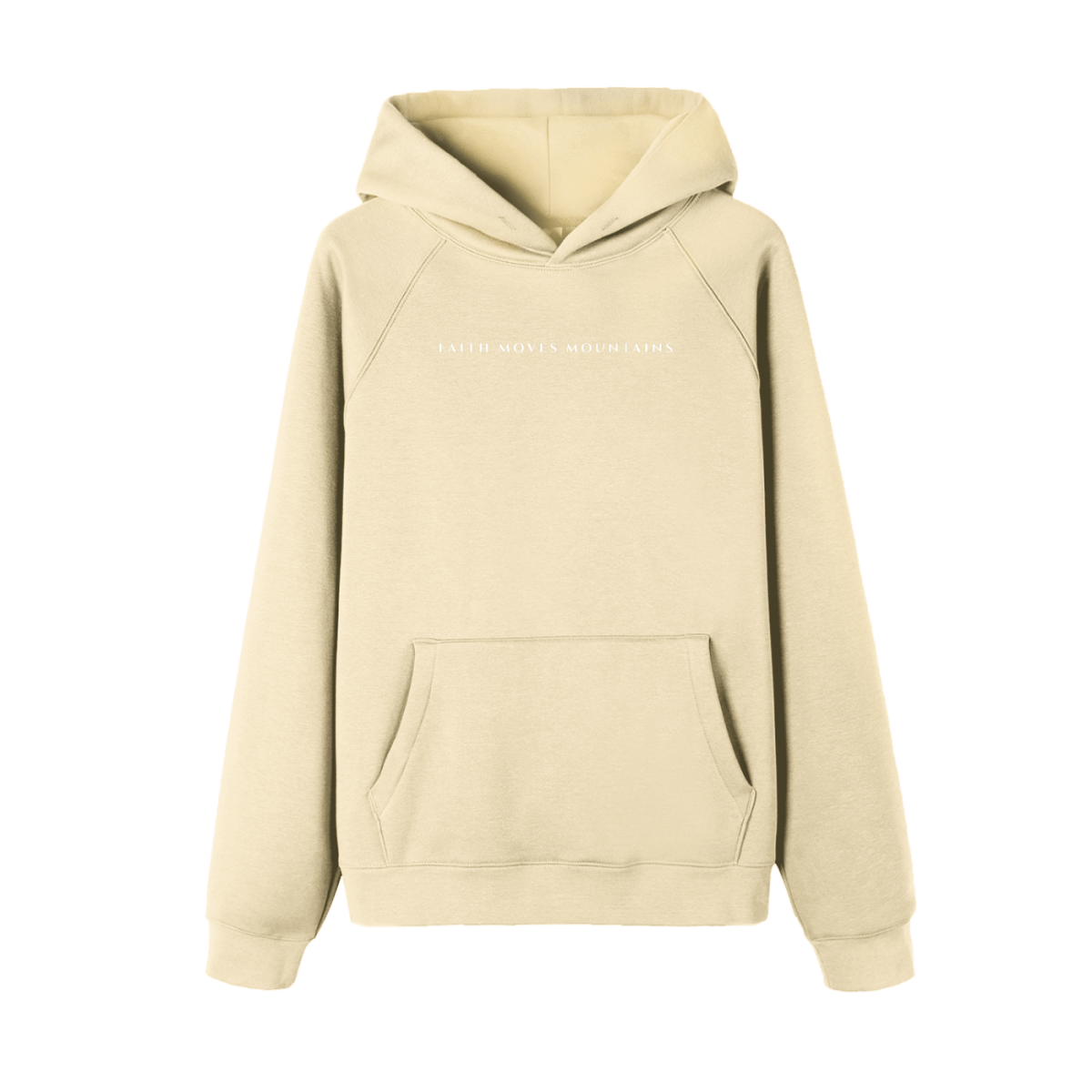  S Faith Moves Mountains | Essential Raglan Sleeve Hoodie