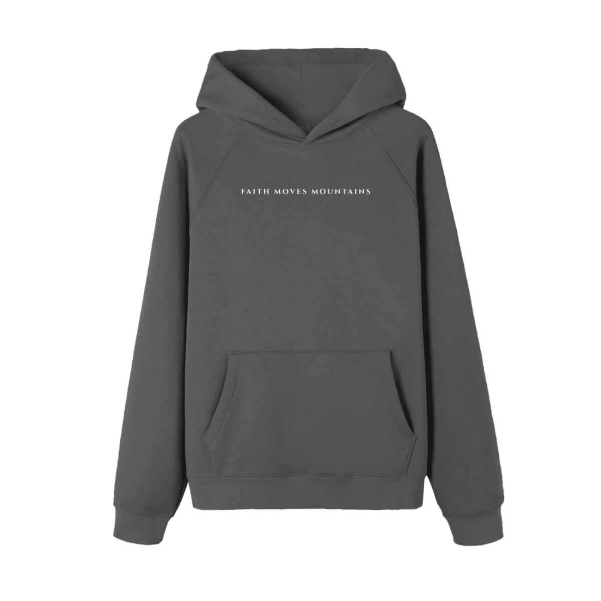  S Faith Moves Mountains | Essential Raglan Sleeve Hoodie