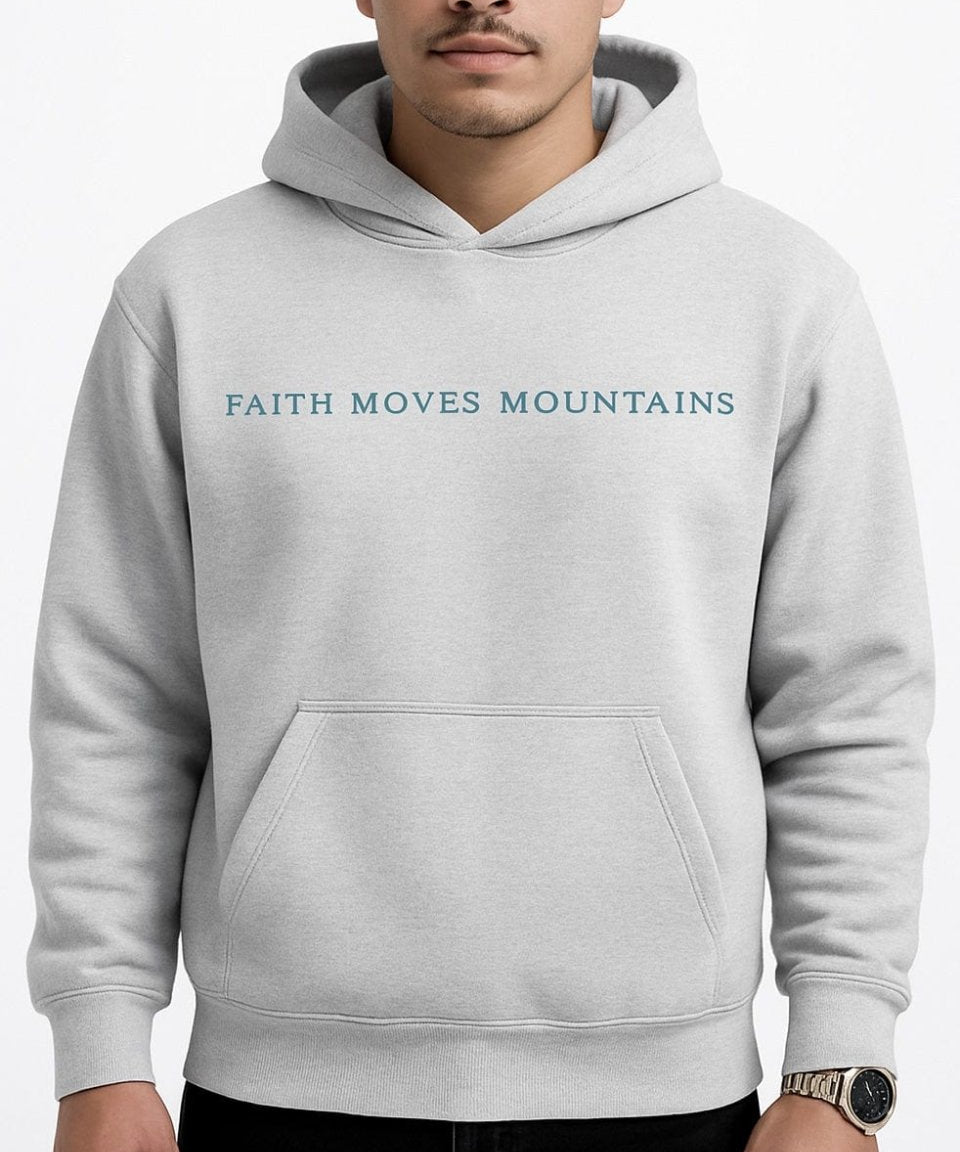  S Faith Moves Mountains | Fleeced Boxy Hoodie