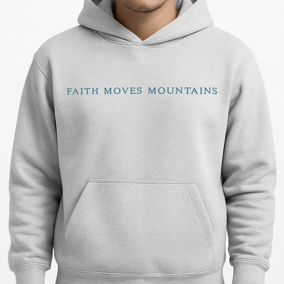  S Faith Moves Mountains | Fleeced Boxy Hoodie
