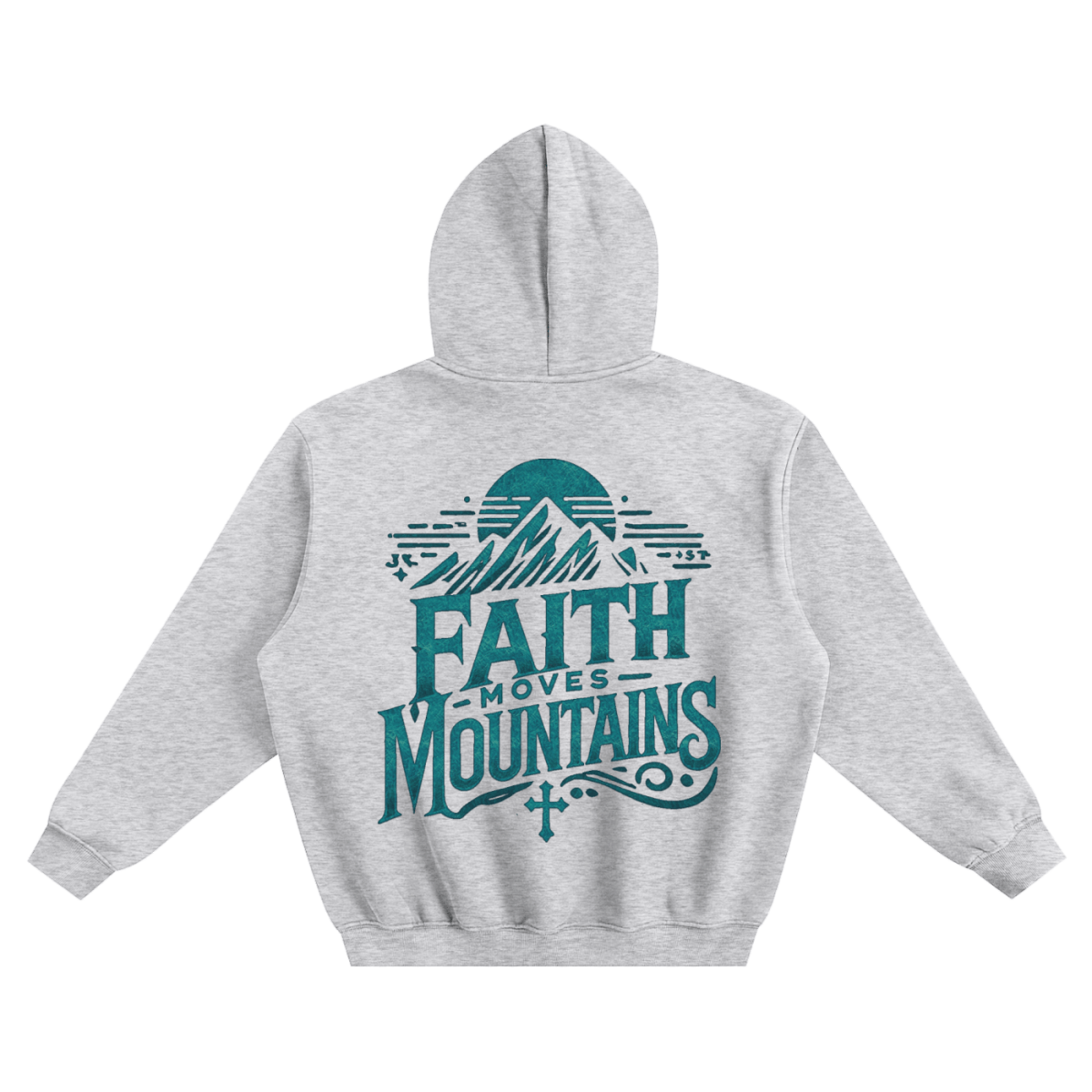 Faith Moves Mountains | Fleeced Boxy Hoodie