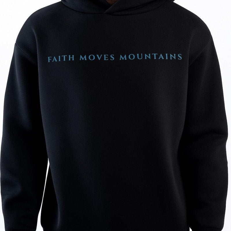  S Faith Moves Mountains | Fleeced Boxy Hoodie