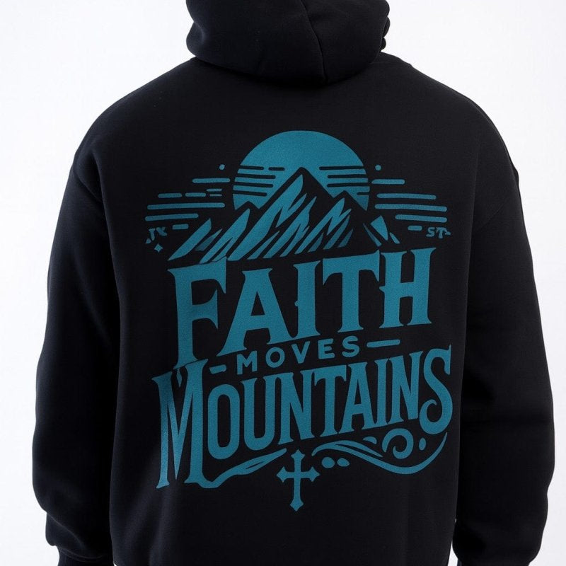 Faith Moves Mountains | Fleeced Boxy Hoodie