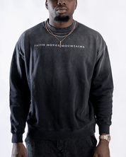 Faith Moves Mountains | Monkey Wash Drop-Shoulder Sweatshirt
