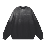 La foi déplace des montagnes | Sweat-shirt à épaules tombantes Monkey Wash