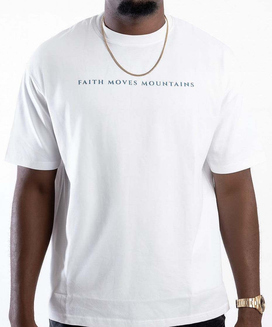  S Faith Moves Mountains | Oversized Drop-Shoulder Tee