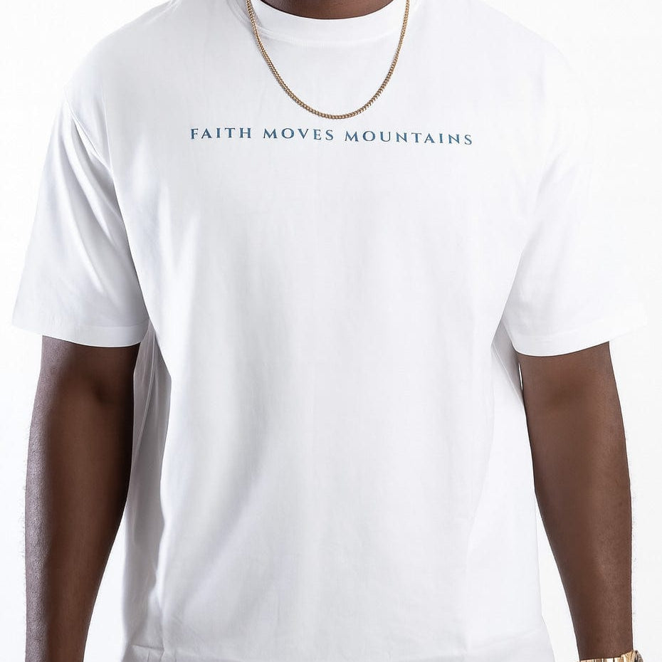  S Faith Moves Mountains | Oversized Drop-Shoulder Tee