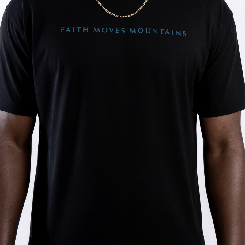  S Faith Moves Mountains | Oversized Drop-Shoulder Tee