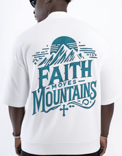 Faith Moves Mountains | Oversized T-Shirt Heavyweight Cotton