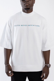 Faith Moves Mountains | Oversized T-Shirt Heavyweight Cotton
