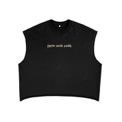 Black / S French Terry Boxy Tank Top