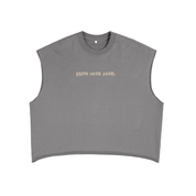 Gray / S French Terry Boxy Tank Top