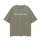 Gray Green / S Faith Over Fear | Oversize Deep Drop Shoulder Tee