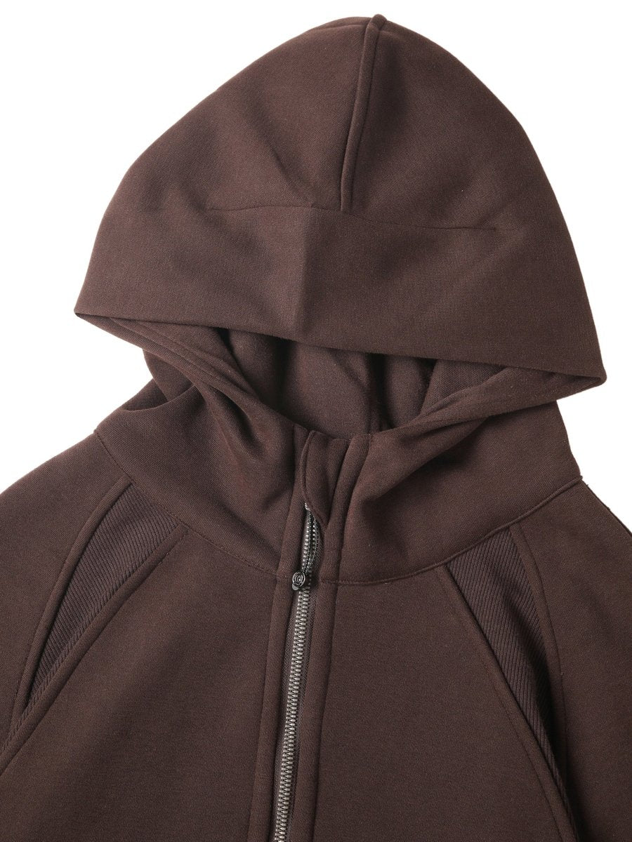 Moon Oath | Cropped Half-Zip Hoodie