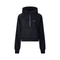 Black / 2-4 Moon Oath | Cropped Half-Zip Hoodie