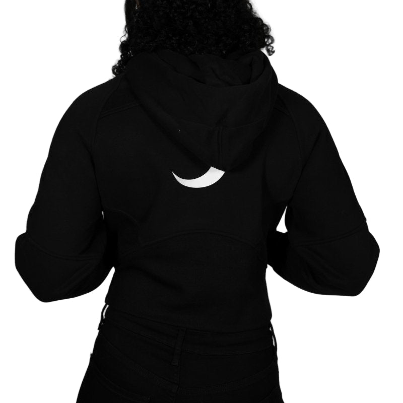 Moon Oath | Cropped Half-Zip Hoodie
