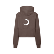 Moon Oath | Cropped Half-Zip Hoodie