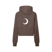 Moon Oath | Cropped Half-Zip Hoodie