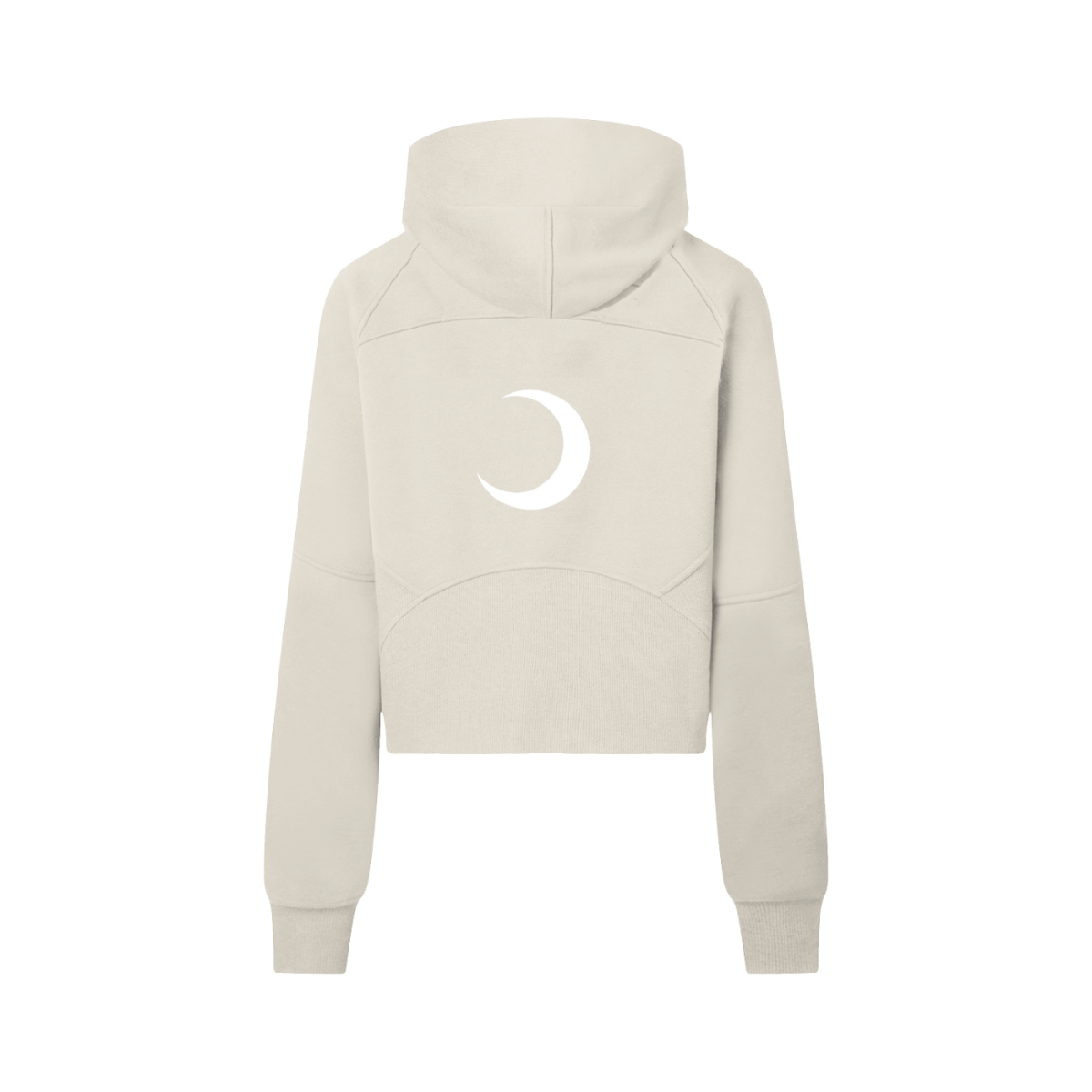 Moon Oath | Cropped Half-Zip Hoodie