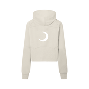 Moon Oath | Cropped Half-Zip Hoodie