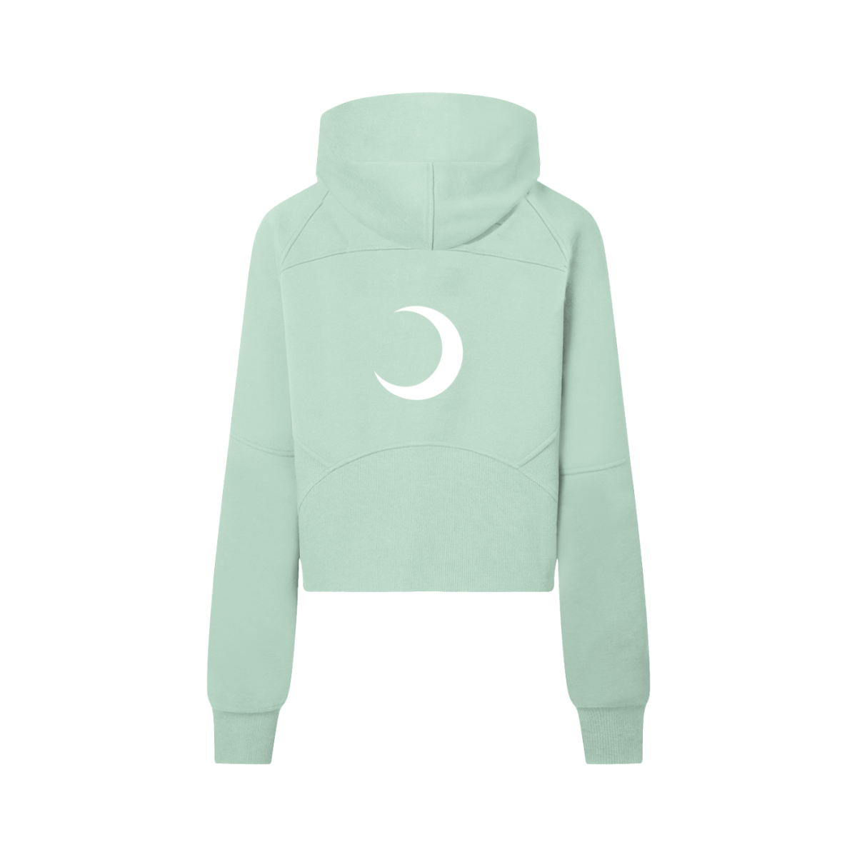 Moon Oath | Cropped Half-Zip Hoodie