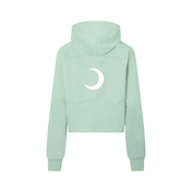 Moon Oath | Cropped Half-Zip Hoodie