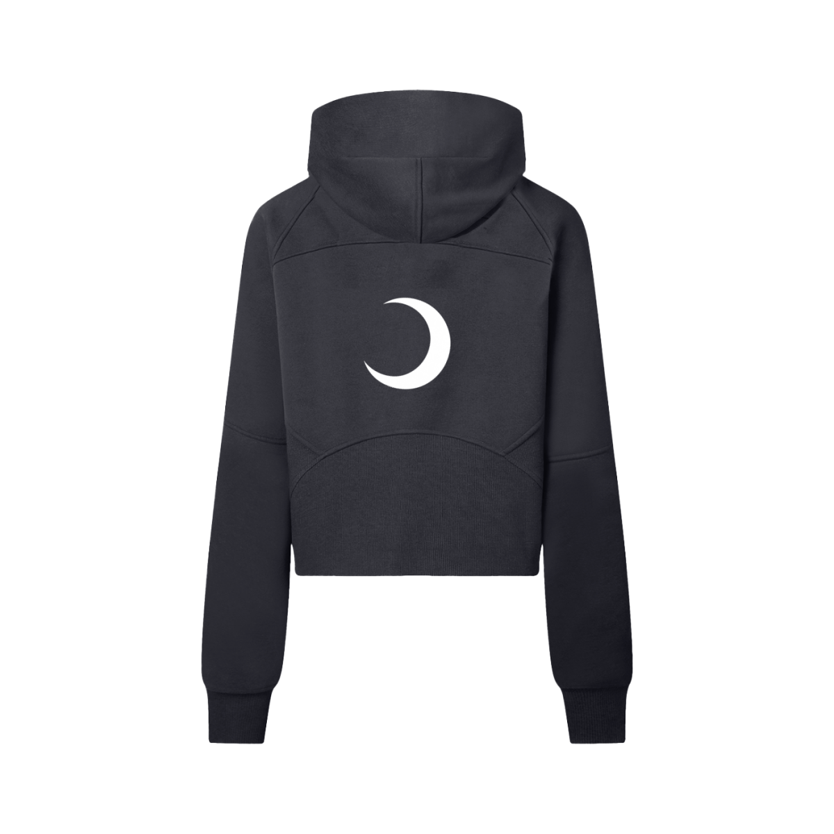 Moon Oath | Cropped Half-Zip Hoodie